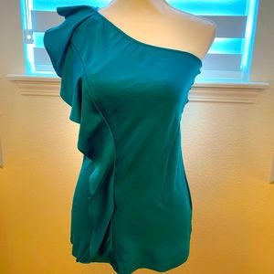 Emerald One Shoulder Blouse